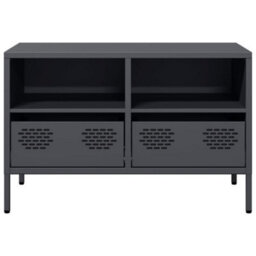 Berkfield Industrial Tv Cabinet Anthracite 68X39X43.5 Cm Cold-Rolled Steel - thumbnail 5