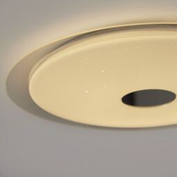 GoodHome Angoon Round Metal & Plastic White Glitter Effect Led Ceiling Light (Dia)57Cm - thumbnail 5