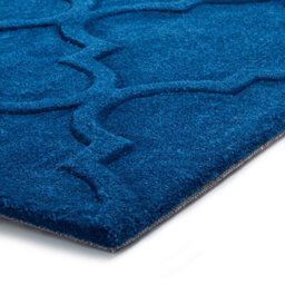 Navy Handmade Luxurious Modern Geometric Rug For Bedroom & Living Room-120Cm X 170Cm - thumbnail 5