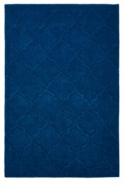 Navy Handmade Luxurious Modern Geometric Rug For Bedroom & Living Room-120Cm X 170Cm - thumbnail 8