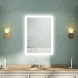 AVER-GROWTH Bathroom Mirror With Lights Demister Pad Anti-Fog Dimmable Touch/wall Switch Portrait/landscape Wall Mounted 500X700mm