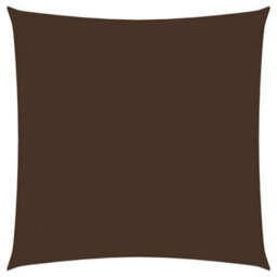 Berkfield Sunshade Sail Oxford Fabric Square 6X6 M Brown - thumbnail 1