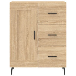 Berkfield Highboard Sonoma Oak 69.5X34X180 Cm Engineered Wood - thumbnail 8