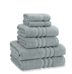 Catherine Lansfield Zero Twist Cotton 8 Piece Towel Set Sage Green - thumbnail 2