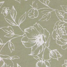 Wylder Nature Bella Floral Room Darkening Eyelet Curtain Pair Sage (W)117Cm X (D)137Cm - thumbnail 6