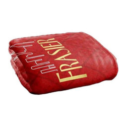 Frasier Silky Logo Supersoft Blanket Red/gold (One Size) - thumbnail 3