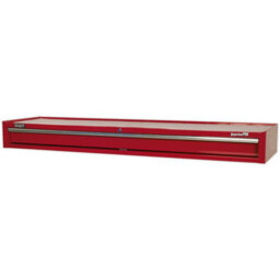 Durable 1 Drawer Lockable Tool Chest - 1665mm Red Storage Solution - thumbnail 3