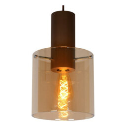 Lucide Toledo Vintage Cluster Pendant Light - 3Xe27 - Amber - thumbnail 7