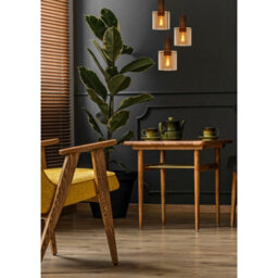 Lucide Toledo Vintage Cluster Pendant Light - 3Xe27 - Amber - thumbnail 4