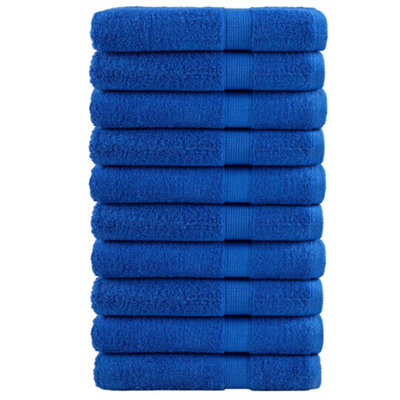 Berkfield Premium Sauna Towels Solund 10Pcs Blue 80X200Cm 600Gsm - image 1