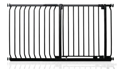 Safetots Elite Pressure Safety Gate, 125Cm - 134Cm, Matt Black, Pressure Fit Stair Gate - image 1