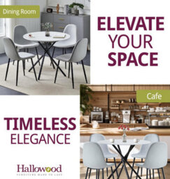 Hallowood Furniture Cullompton Small Round Dining Table (0.9M) With 4 Chairs (Cha502-Sgy) - thumbnail 6