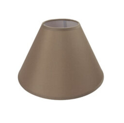 "14"" Luxury Cotton Textured Fabric Coolie Light Shade Purpose Table Floor Ceiling Practical & Eye Caring Lampshade Mocha"