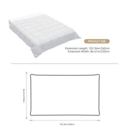 Darphe White Super King Size Down Alternative Quilted Duvet Insert With Corner Tabs 260 X 220Cm - thumbnail 8