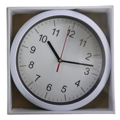 Basiks Quartz Wall Clock White (One Size)