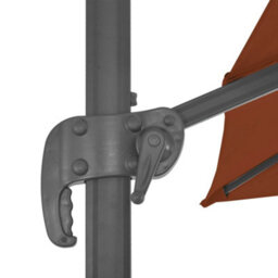 Berkfield Cantilever Umbrella With Aluminium Pole Terracotta 400X300 Cm - thumbnail 7