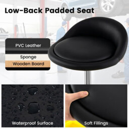 Costway Rolling Garage Stool 54-67 Cm Height Mechanic Stool 5-Wheel Pneumatic Creeper Seat - thumbnail 5