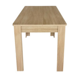 Btm 4 Seater Mdf Rectangle Dining Table, Modern Kitchen Café Table, Small Coffee Table, Oak Colored - thumbnail 7