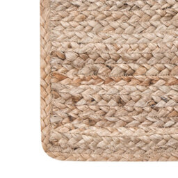 Wyld And Coco Casanova Jute Runner Rug Beige 80 X 300 Cm Asymmetrical Braided Hallway Runner - thumbnail 5