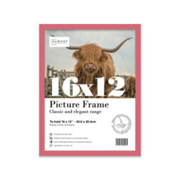 16X12 Pink Picture Frame (40.6 X 30.5Cm) Poster, Photo, Artwork, Gallery Wall Or Print - thumbnail 1