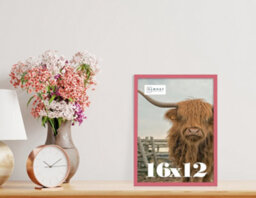 16X12 Pink Picture Frame (40.6 X 30.5Cm) Poster, Photo, Artwork, Gallery Wall Or Print - thumbnail 2