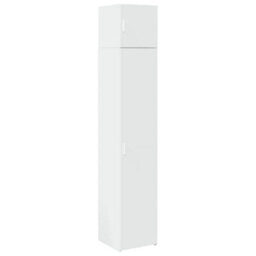 Berkfield Slim Storage Cabinet White 40X42.5X225 Cm Engineered Wood - thumbnail 2