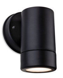 Luminosa Lighting Luminosa Ravel 1 Light Single Outdoor Wall Light Black Resin Ip44, Gu10