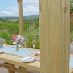 Ascot Wooden Garden Arch Pergola Plant Support Trellis 2.4M By Zest Outdoor Living - thumbnail 6