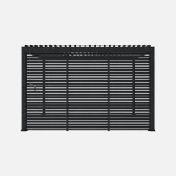 Sweeek. 130Cm Aluminium Shutters For Triomphe Louvered Pergola Shutter Anthracite 123X6X238 Cm - thumbnail 4