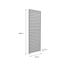 Sweeek. 130Cm Aluminium Shutters For Triomphe Louvered Pergola Shutter Anthracite 123X6X238 Cm - thumbnail 9