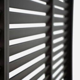 Sweeek. 130Cm Aluminium Shutters For Triomphe Louvered Pergola Shutter Anthracite 123X6X238 Cm - thumbnail 5
