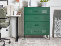 Beliani Chest Of Drawers Enago Metal Dark Green - thumbnail 2