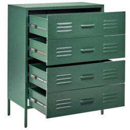 Beliani Chest Of Drawers Enago Metal Dark Green - thumbnail 6