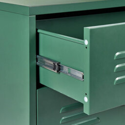 Beliani Chest Of Drawers Enago Metal Dark Green - thumbnail 9