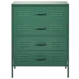 Beliani Chest Of Drawers Enago Metal Dark Green - thumbnail 7
