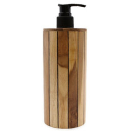 Serenityy Natural Teakwood Soap Dispenser - Round