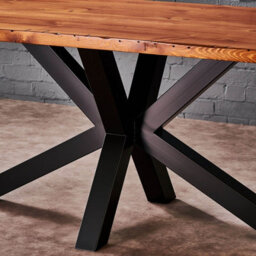 Timber Foundry Spider Leg Dining Table 4-6 Seater, Dark Walnut - thumbnail 3