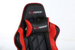Gtforce Pro Gt Reclining Sports Racing Gaming Office Desk Pc Car Faux Leather Chair (Red) - thumbnail 5