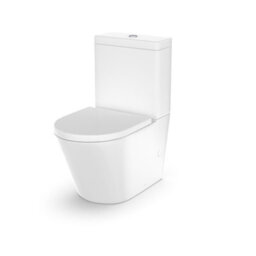 Nes Home Flat Pack 600mm Gloss White Basin Vanity & Close Coupled Rimless Toilet Set - thumbnail 7