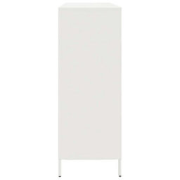 Berkfield Sideboard White 135X39X103.5 Cm Cold-Rolled Steel - thumbnail 6