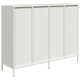 Berkfield Sideboard White 135X39X103.5 Cm Cold-Rolled Steel - thumbnail 7