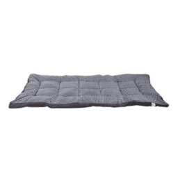Darphe King Size Quilted Mattress Topper Grey Checked Polyester Thick 10Cm Padding - thumbnail 4