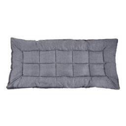 Darphe King Size Quilted Mattress Topper Grey Checked Polyester Thick 10Cm Padding