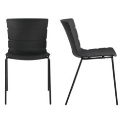 Core Products Aspen White 120Cm Rectangular Table And 4 Bali Black Moulded Plastic Chairs - thumbnail 5