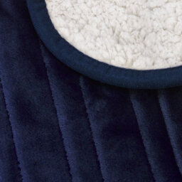 Cosi Home Double Fleece & Sherpa Electric Heated Throw - Navy - thumbnail 4