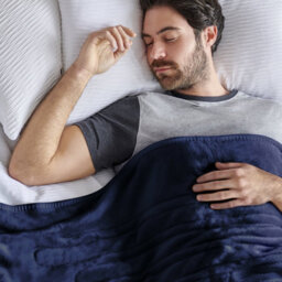 Cosi Home Double Fleece & Sherpa Electric Heated Throw - Navy - thumbnail 7