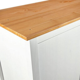 Berkfield 2-Door Wardrobe Hill White 89X50X170 Cm Solid Pine Wood - thumbnail 8