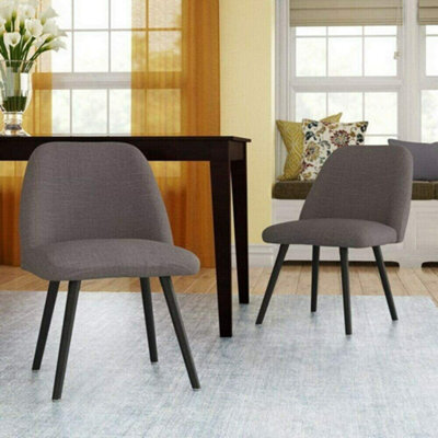 Aspect Furniture Harlow Set Of 2 Upholstered Dining Chair,grey - image 1