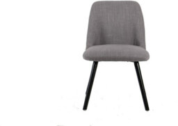 Aspect Furniture Harlow Set Of 2 Upholstered Dining Chair,grey - thumbnail 2