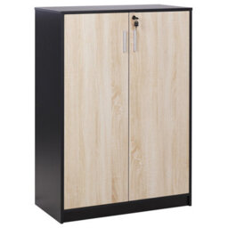 Beliani Storage Unit Zehna Brown/ Black